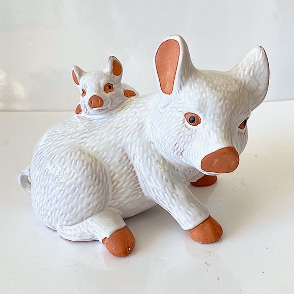 Pig and Piglet by Rosenthal Netter Made in Taiwan Vintage Scarce - Picture 1 of 8